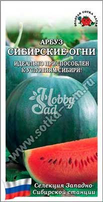 Арбуз Сибирские огни  раннеспелый (0,5 гр) Сотка 