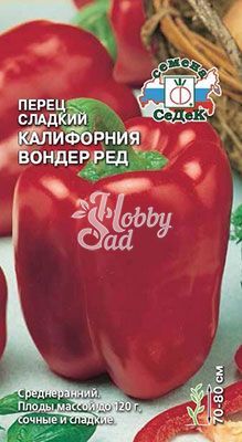 Перец Калифорния Вондер Ред сладкий (0,2 г) Седек