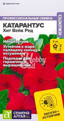 Цветы Катарантус Хит Вейв Ред (5 шт) Семена Алтая 