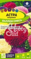 Цветы Астра Баллон Смесь махровая (0,05 гр) Семена Алтая