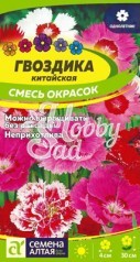 Цветы Гвоздика Китайская Смесь окрасок (0,1 г) Семена Алтая
