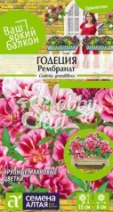 Цветы Годеция Рембрандт (0,2 г) Семена Алтая серия Ваш Яркий Балкон