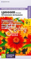 Цветы Цинния Захара Огненная вспышка (6 шт) Семена Алтая