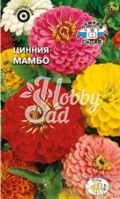 Цветы Цинния Мамбо георгиновидная смесь (0,5 г) Седек
